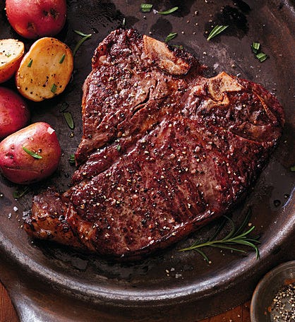 Porterhouse Steaks - Four 16-Ounce USDA Choice